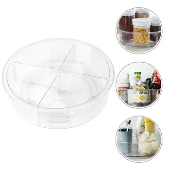 

1pc Kitchen Rotating Storage Tray Seasoning Rack Functional Plastic Desktop Organizer Storing Spice Bottles Peeler Egg Beater