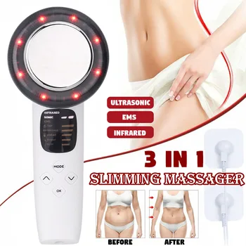 

3 in1 Ultrasound Cavitation EMS Body Slimming Massager Weight Loss Anti Cellulite Fat Burner Galvanic Infrared Ultrasonic