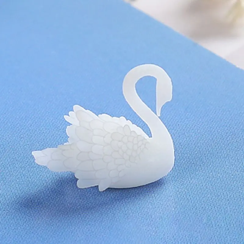 Мини 3D стерео Лебедь ручной DIY Кристалл эпоксидной аксессуары наполнитель материал творческие ремесла ювелирных изделий наполнитель