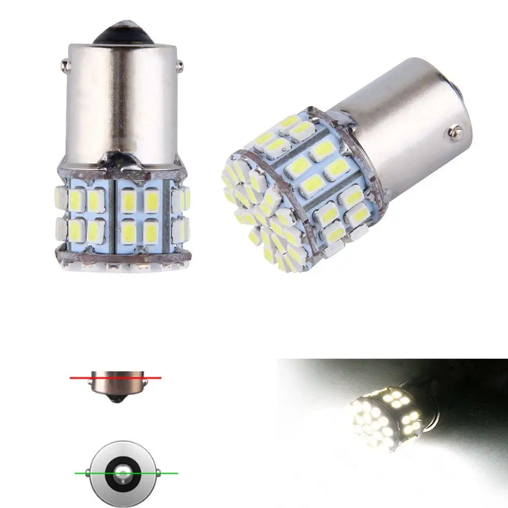 

2Pcs/Lot Car Wide Light Super Bright BA15S 1156 P21W 50SMD Led Car Brake Light Turn Signals Rear Bulbs