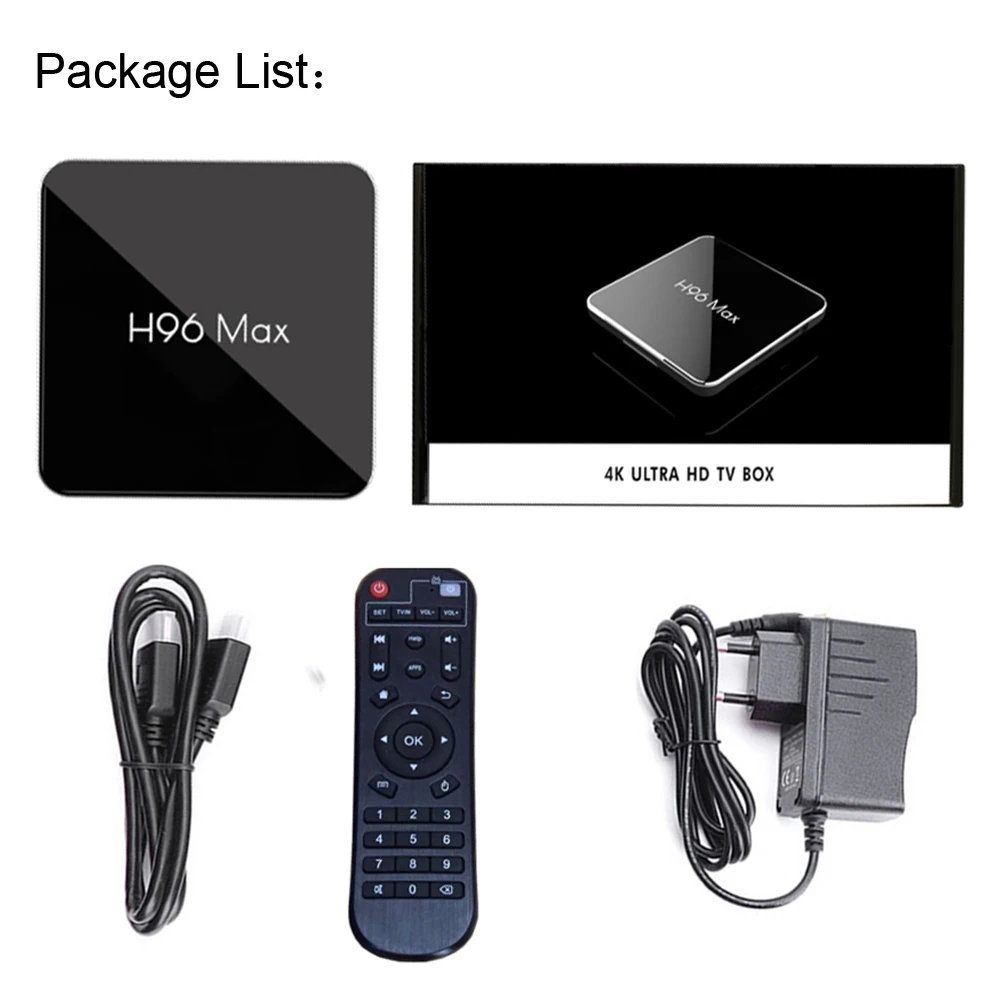 H96 MAX pro tv Box Android 9,0 Amlogic S905X2 4 Гб ОЗУ 64 Гб ПЗУ 3D 4K Netflix Youtube потоковый медиаплеер LEMADO Smart tv Box