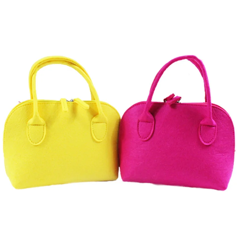 

Women's Handbag Storgage Bag Medium Felt Bag Welcome New Style Large-Volume Felt Cosmetic Bag Multi-functional