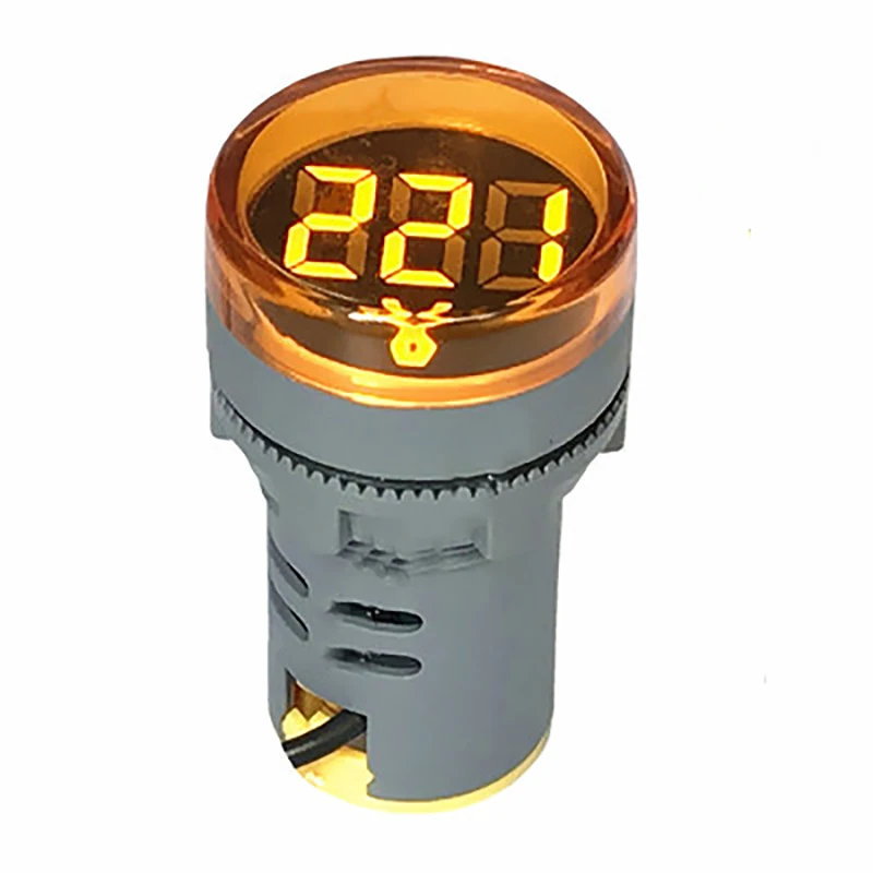organge AC50-500V Вольтметр Измерение напряжения индикатор сигнала монитор ЖК-дисплей цифровой дисплей для телекоммуникационной горнодобывающей цепи тест - Цвет: organge