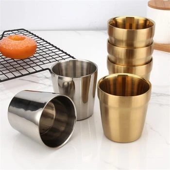 

Stainless Steel Juice Beer Cup Ice Cold Water Mug Nordic Style Durable Stackable Pint Cups Juice Mug Coffee Cup Drinking Cups