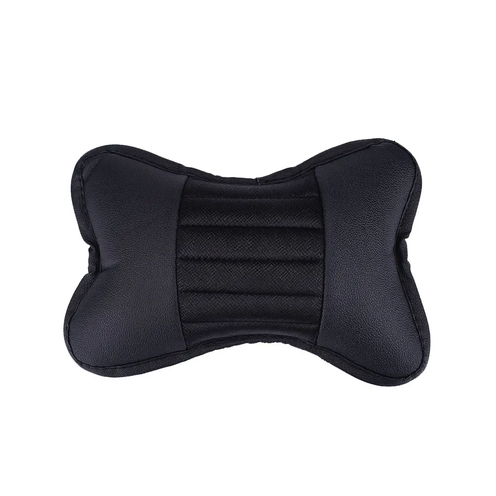 Car NeckPillow PU Leather Headrest Seat Rest Cushion Car Care Accessories