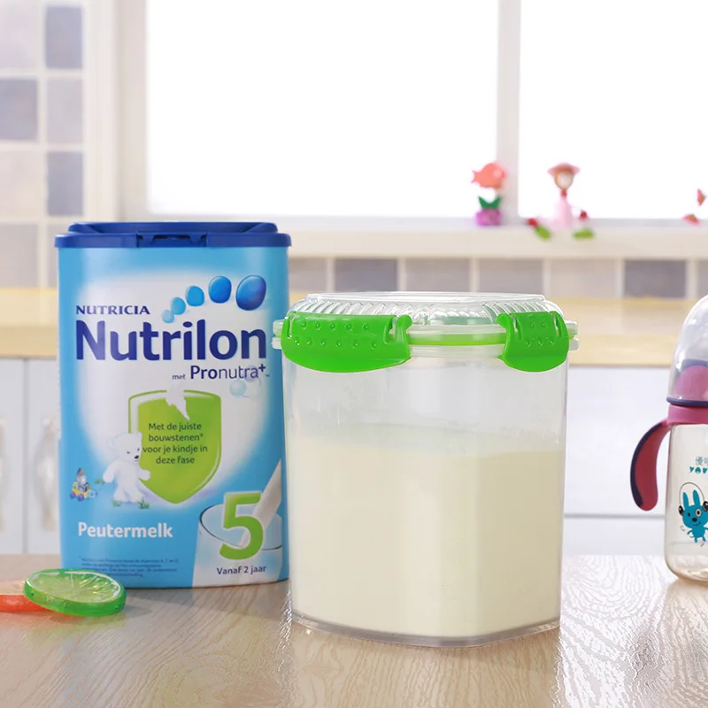 New Products Food Plastic Fresh-keeping Container Thick Transparent Refrigerator Storage Sealed Box Square Pp Milk Cans Small