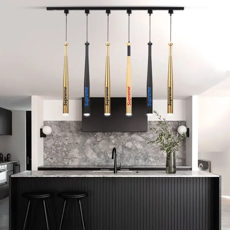 

Nordic creative bar chandelier baseball Club front desk water bar personalized chandelier modern simple restaurant light single