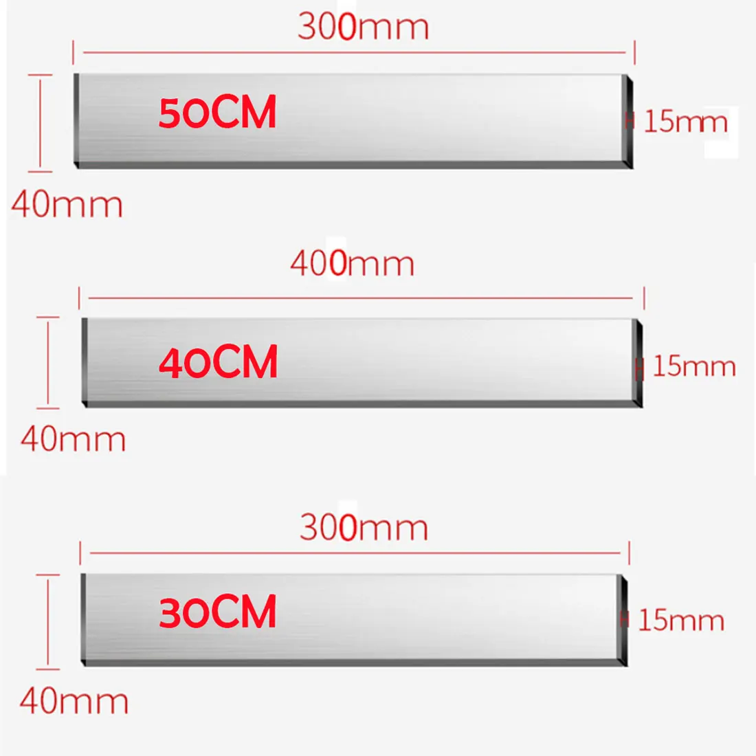 Магнитный самоклеющийся держатель для ножей 30 см/40 см/50 см из нержавеющей стали 304 магнитный держатель для ножей подставка для ножей