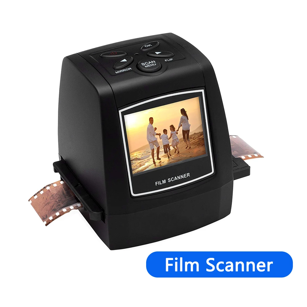 MINI 5MP 35mm Negative Film Scanner Negative Slide Photo film Converts USB Cable LCD Slide 2.4" TFT Digital Film Con large format scanner