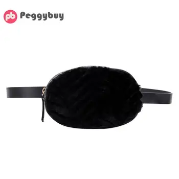 

Fanny Pack Ladies 2019 New Fashion Women PU Leather Waist Belt Bag Purse Winter Leather Purse Chest Bag Oval Crossbody Packs
