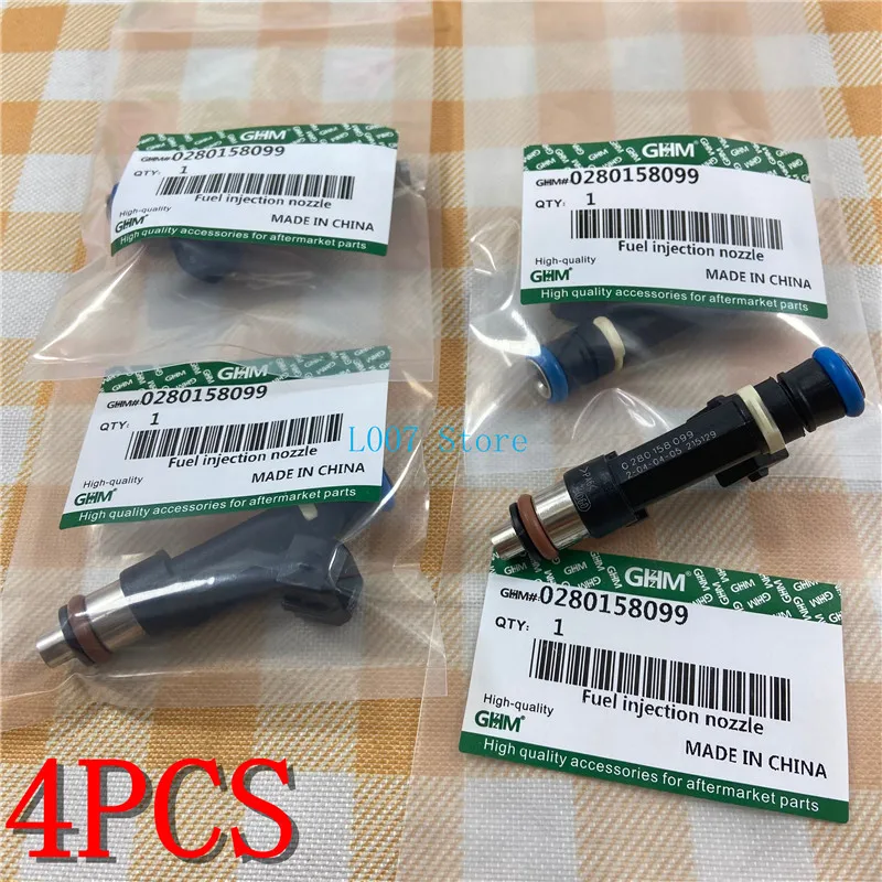 

4 шт. оригинальный Топливный Инжектор для Chevrolet- Captiva 2.4L NO: 0280158099 автозапчасти