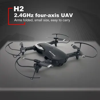 

H2 Foldable RC Drone with 480P FPV RC Helicopter Aircraft Headless Mode Optical Flow Remote Control Toys