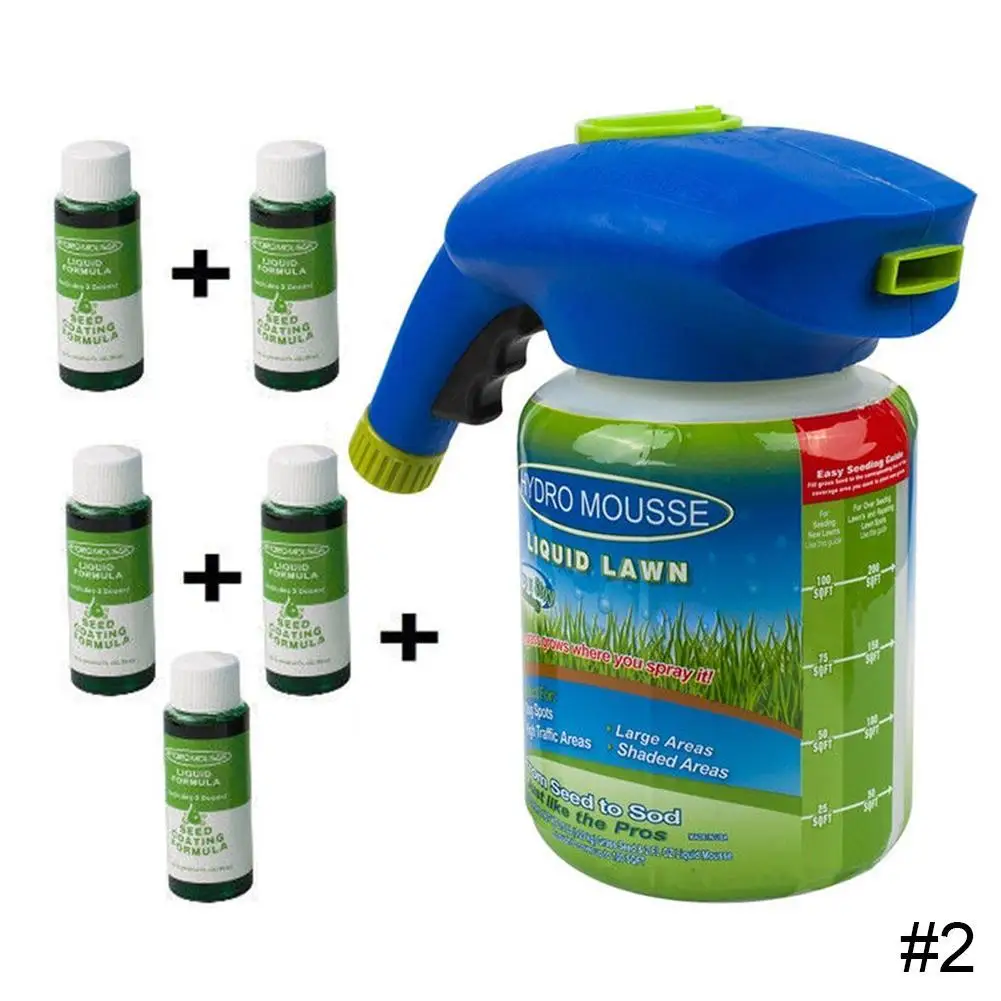 1Set Household Seeding System Liquid Spray Seed Lawn Care Grass Shot