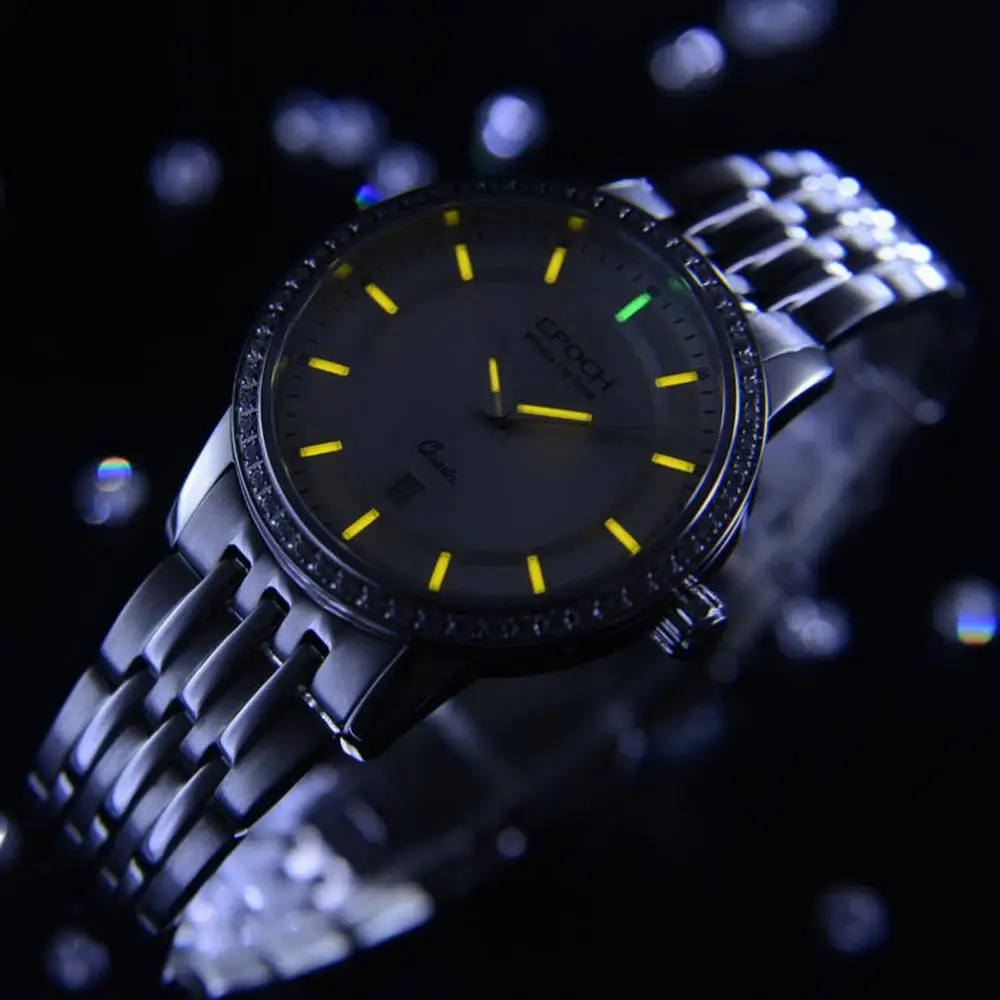 Женские часы tritium женские наручные EPOCH роскошные светящиеся водонепроницаемые
