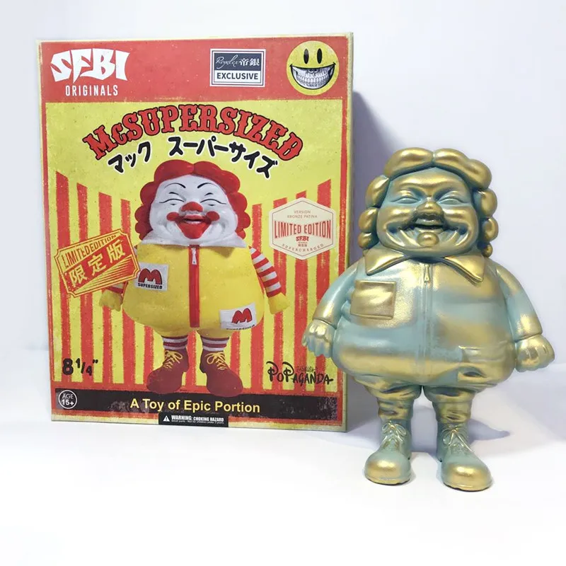 Прозрачный Творческий медный Mai Fat Street Art GK статуя ПВХ фигурка Коллекция Модель игрушки M2744 - Цвет: Прозрачный