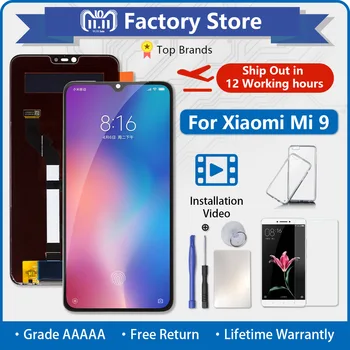 

LCD For Xiaomi mi 9 LCD Display Touch Screen Digitizer Assembly With Frame LCD Screen Tela For Mi 9 Display Origianl Pantalla