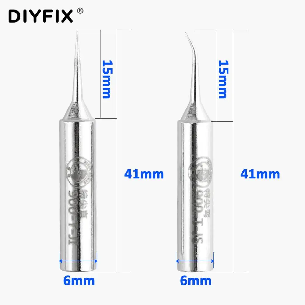 DIYFIX наконечники паяльника 900m-T-JI 900m-T-JIS бессвинцовые наконечники паяльника 0,15 мм паяльная станция BGA набор паяльных инструментов