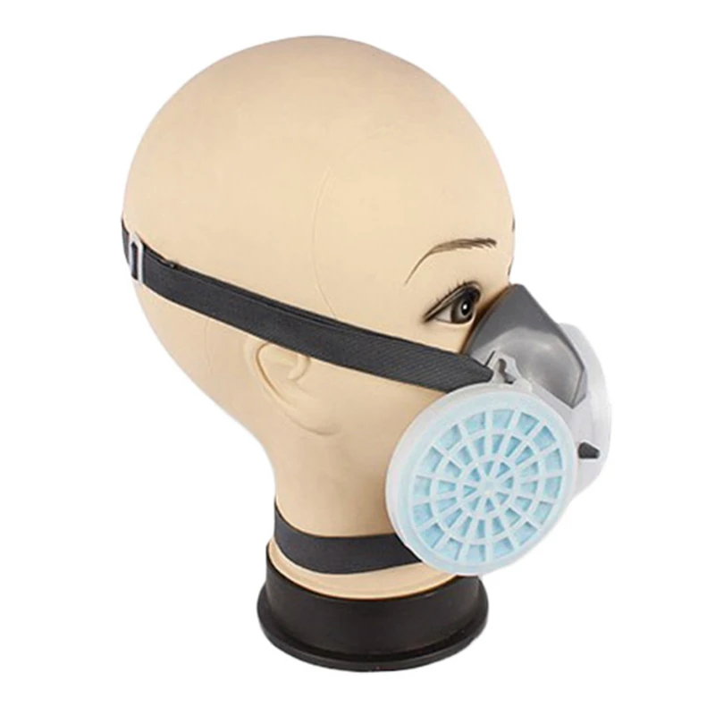 Non-Woven Fabric Dual Respirator Gas Mask Anti-Dust Twin Chemical Spray Paint Workplace Safety Protection Tools Dropship