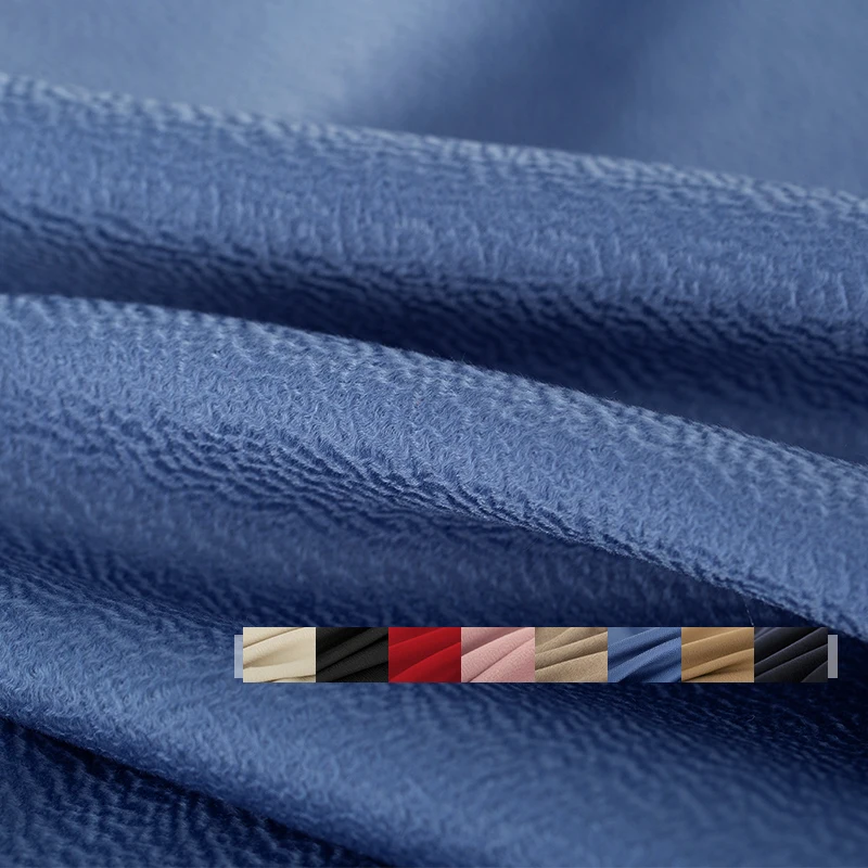 

Red Raspberry Pure Cashmere Double-side Water Ripple Fabrics 100%Cashmere Materials Women Overcoat Sewing Cloth Freeshipping