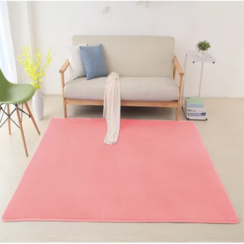 

2019 New Thick Coral Fleece Rug Children Crawling Mat Fluff Blanket Living Room Coffee Table Bedroom Bedside Carpet Baby Cushion