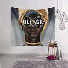 Афро женские черные солнцезащитные очки Африканский Американский декоративный гобелен