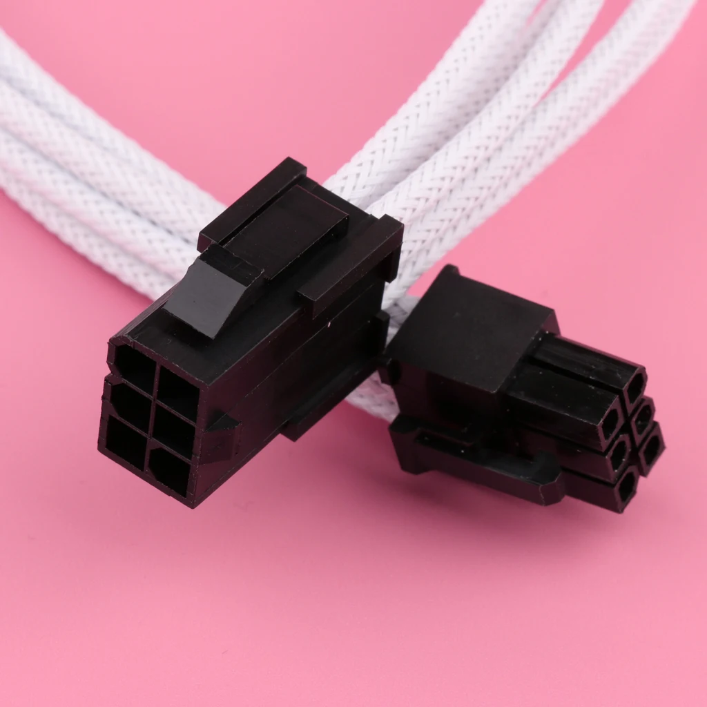 6 контактов PCIe папа мама блок питания удлинитель 18AWG Чистая медь Оловянное шнур с