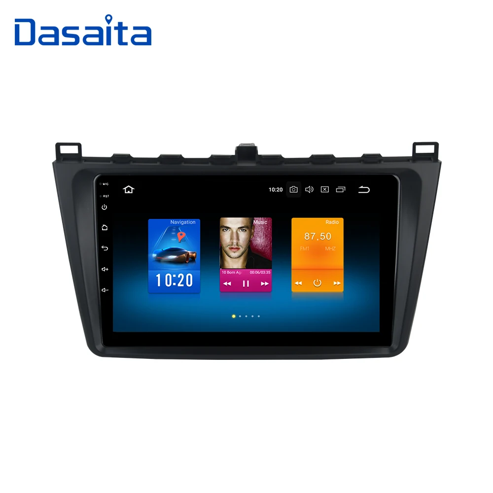 Dasaita 1 din автомобильное радио Android 10 9 &quotIPS для Mazda 6 2009 2010 2011 2012 2013 GPS 1080P видео