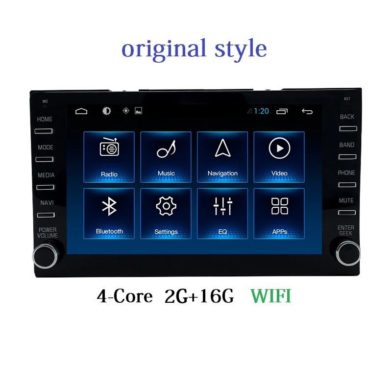 Android 9,0 Восьмиядерный стиль Универсальный Navegador Gps авто 1Din Android Автомагнитола для Toyota универсальный - Цвет: RAM 2G ROM 16G