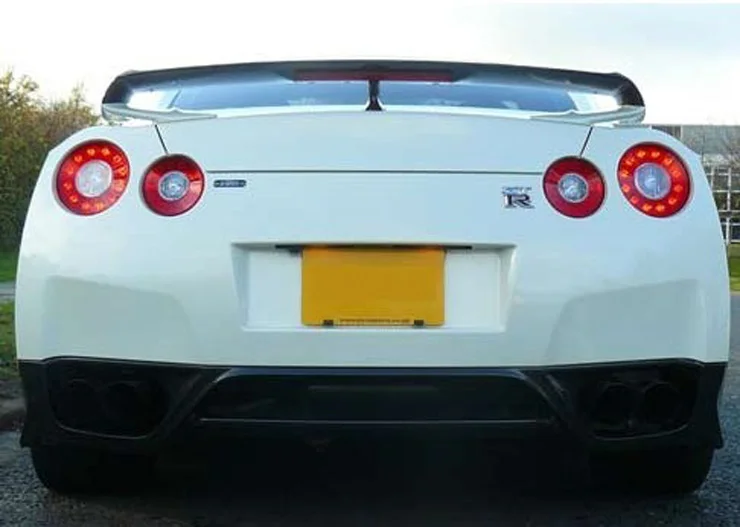 Подходит для NISSAN GTR R35 карбоновое волокно задний диффузор бампер задний спойлер