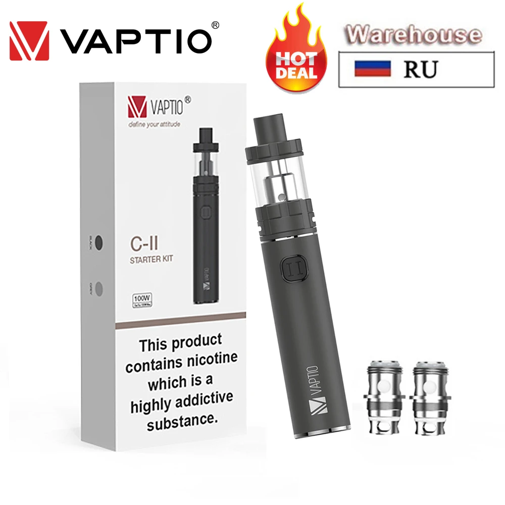 Стартовый набор Vaptio C2 100 Вт 3000 мАч 2 мл/4 мл | Электроника
