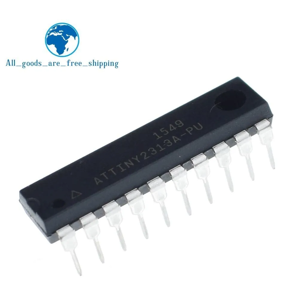 ATTINY2313A-PU ATTINY2313 DIP20 MCU 8-битный ATtiny AVR RISC 2KB флэш-2,5 V/3,3 V/5 V 20-контактный разъем DIP