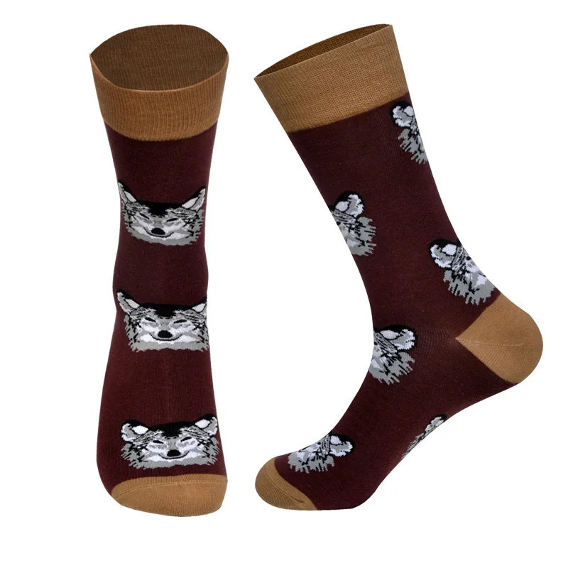 LIONZONE Men&Women Cotton Cartoon Animals Crocodile Dog Sheep Shark Socks Men Fashions Winter Trends Crew Socks Dropshipping