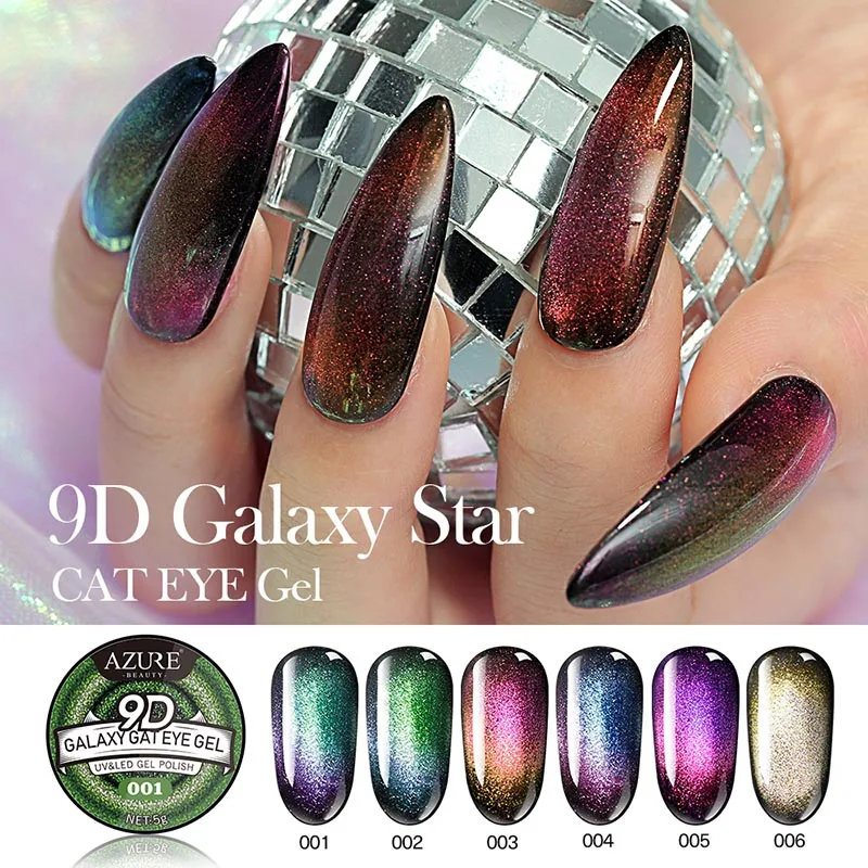

Modelones Galaxy Cat Eye Led Gel Nail Polish Chameleon Effect Long Lasting Semi Permanent Uv Gel Magnetic Led Need Black Base