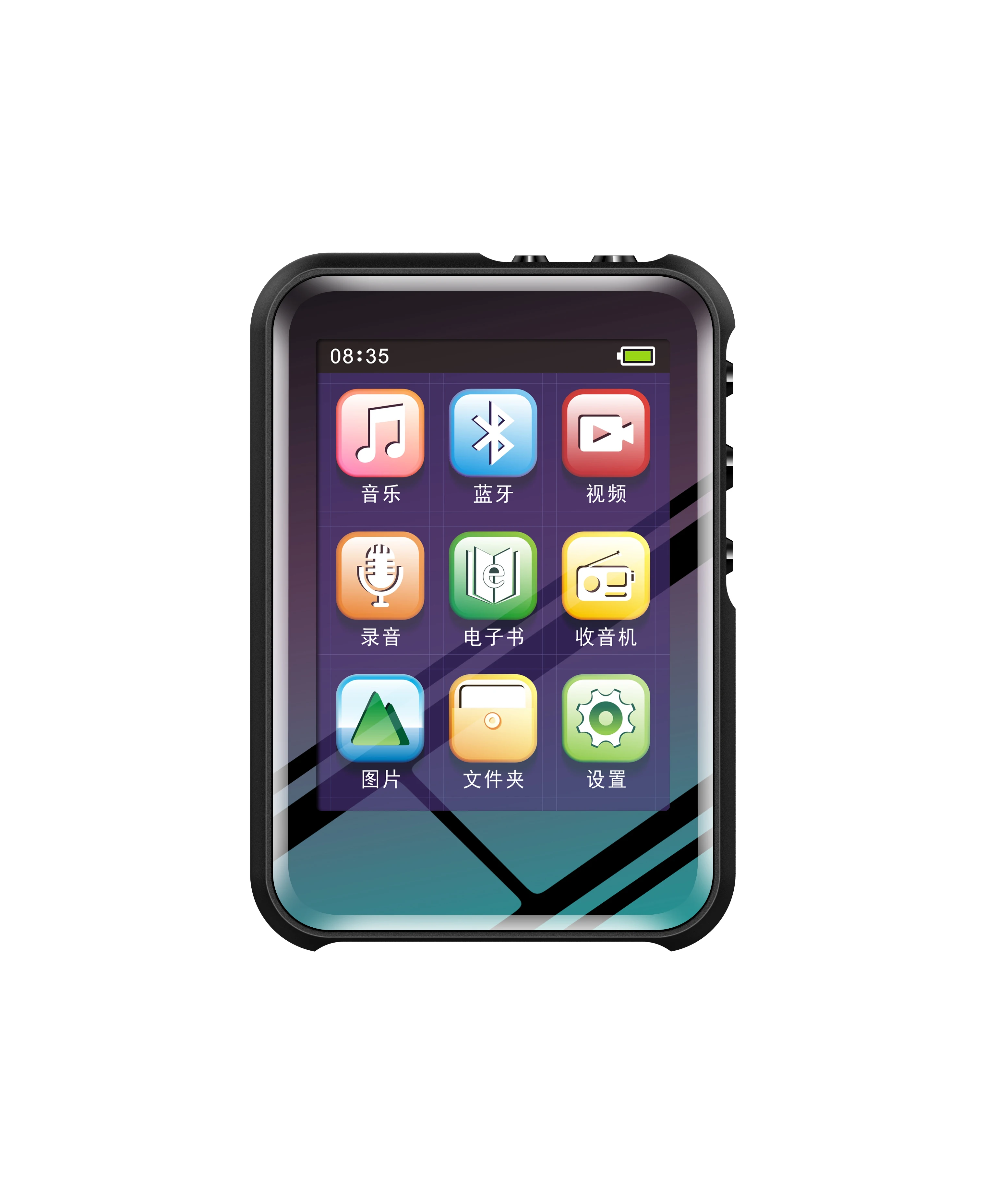 Мини диктофон MP4 плеер 2,4 дюймов lcd полный экран Bluetooth музыкальный плеер стерео портативный тонкий MP3 MP4 плеер