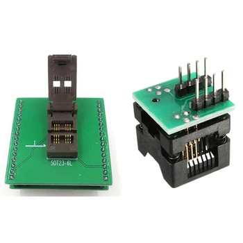 

1pcs Soic8 Sop8 To Dip8 Ez Programmer Adapter Converter Module & 1pcs Sot23 Sot23-6 Sot23-6L Ic Test Socket Adapter