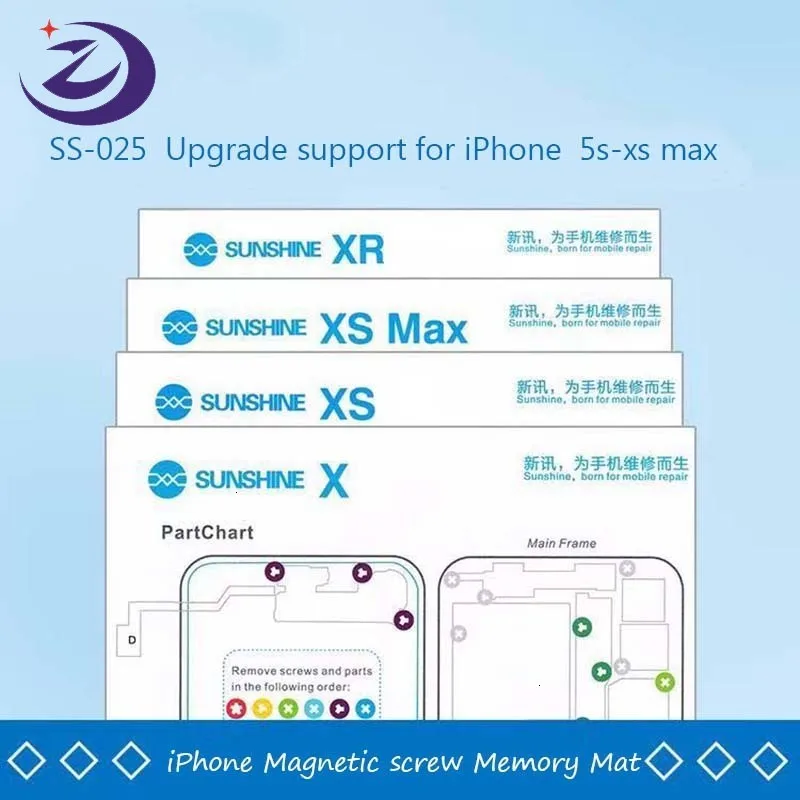 Sunshine For iPhone 6/6s/7/8/X XS MAX XR Universal Magnetic Memory Board Figure Adsorption Pad Positioning Screw Mat | Инструменты