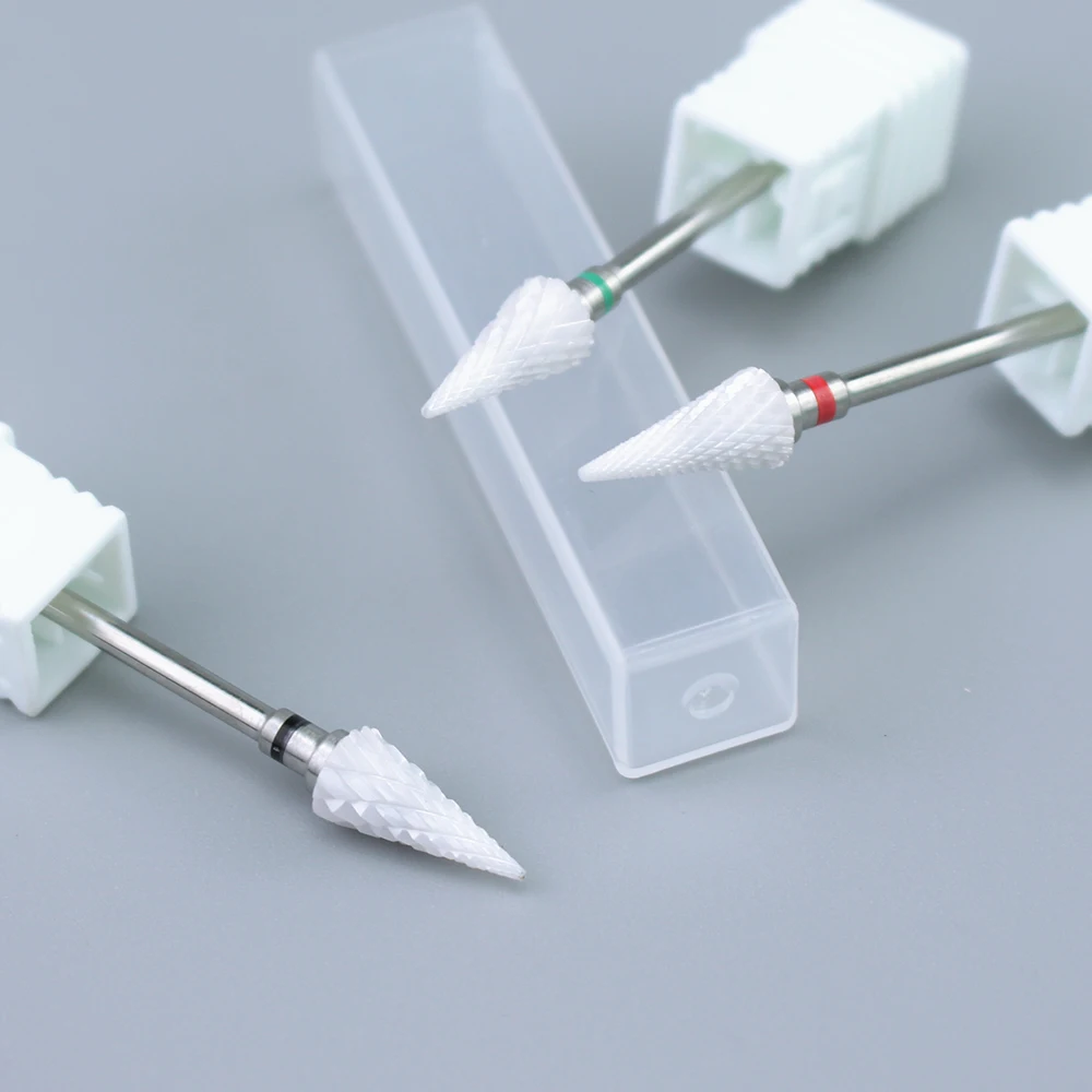 Nail Milling Cutter Ceramic Nail Drill Bit Electric for Manicure Drill Bits Machine Accessory Pedicure Remove Nail Polish - 2