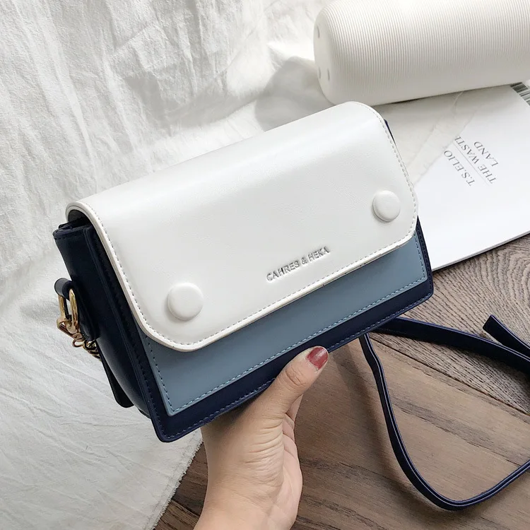 

Mixed Colors Bag WOMEN'S Bag New Style 2019 Western Style Textured Fashion Chain WOMEN'S Bag Versatile Shoulder Bag Neap