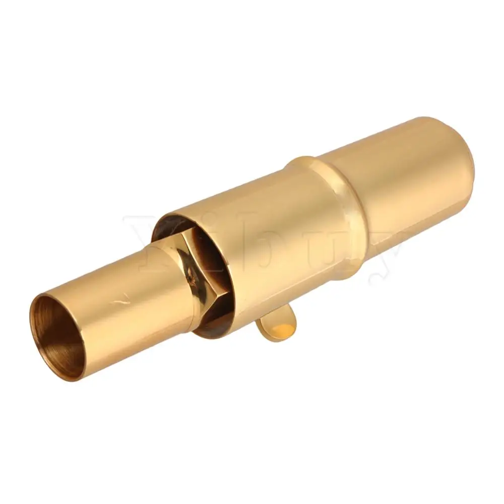 Yibuy 7 # золотой B плоский мундштук для саксофона тенора с мундштуком + квадратной