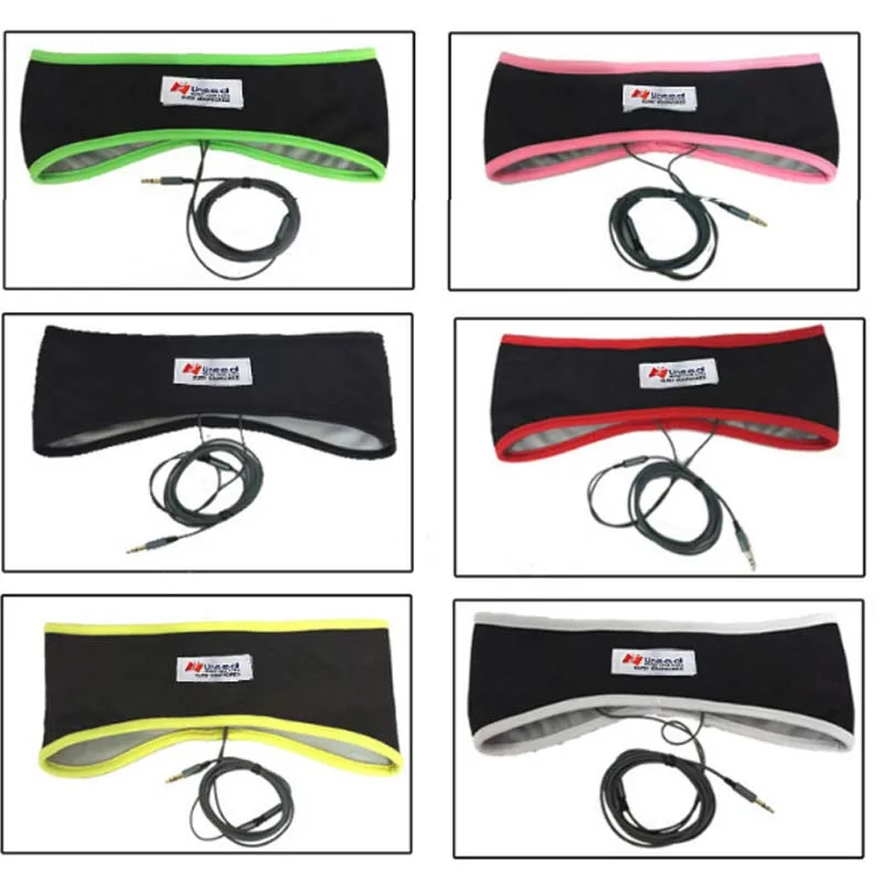 Sports Earphone Sleeping Mask Anti-noise Headphone Headband  3.5mm Wired Headset Music Player for Smartphone PC