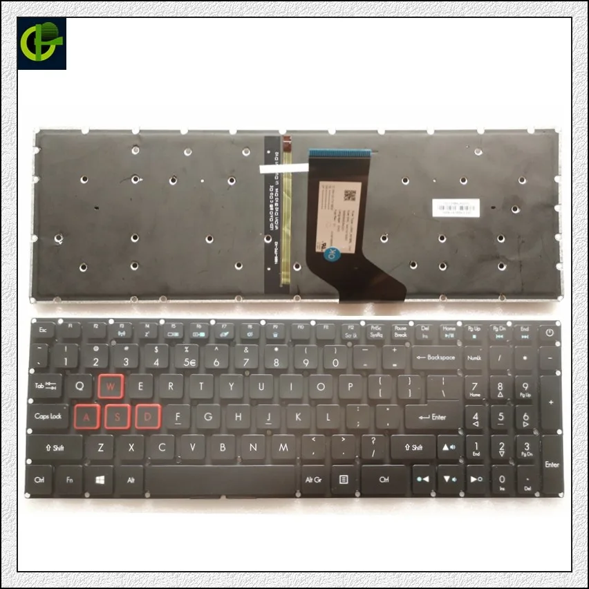 Клавиатура с подсветкой для Acer Predator Helios 300 N17C1 G571 PH317-51 NK.I1513.053 G3-571 G3-572 PH315-51 G3-572-72YF US |