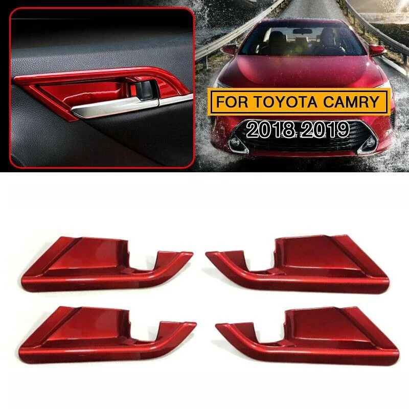 4 шт./компл. салона дверные ручки чаши Стикеры декор для Toyota Camry