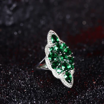 

Natural Princess Gemstones Birthstone Halo Solitaire Wedding Engagement Rings for Women Girls S925 Silver