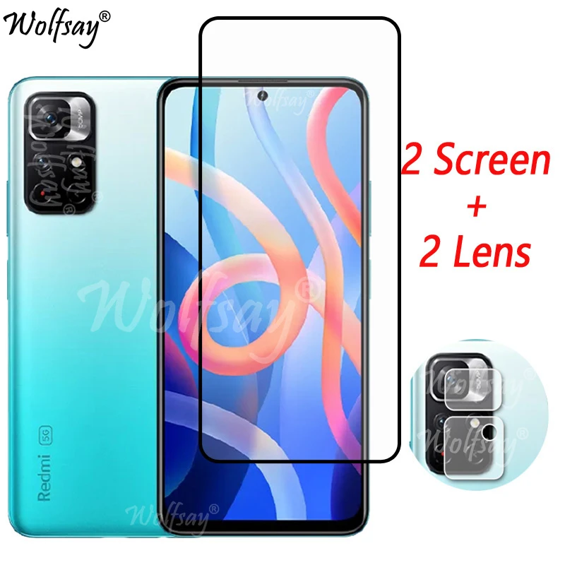 FullCoverTemperedGlassForRedmiNote11ScreenProtectorForRedmi