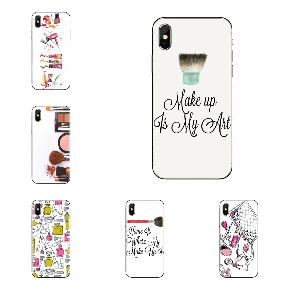 Tools Lipstick Beauty Girl Makeup Set Transparent TPU Housing For Huawei Mate Honor 4C 5C 5X 6X 7 7A 7C 8 9 10 8C 8X 20 Lite Pro | Мобильные