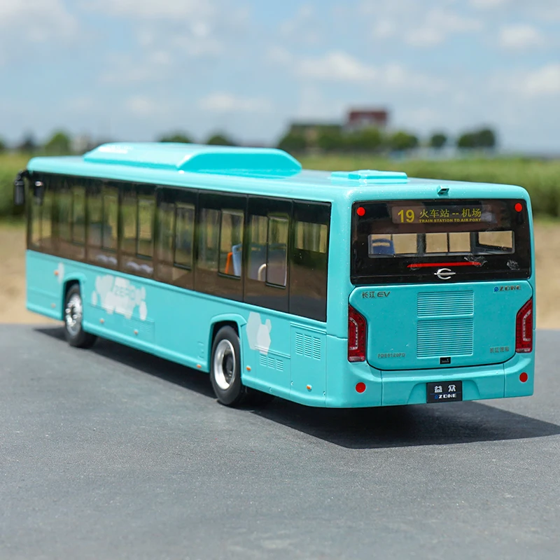 Оригинальная фабрика 1:32 литые под давлением модель автобуса Changjiang E zone с лампой