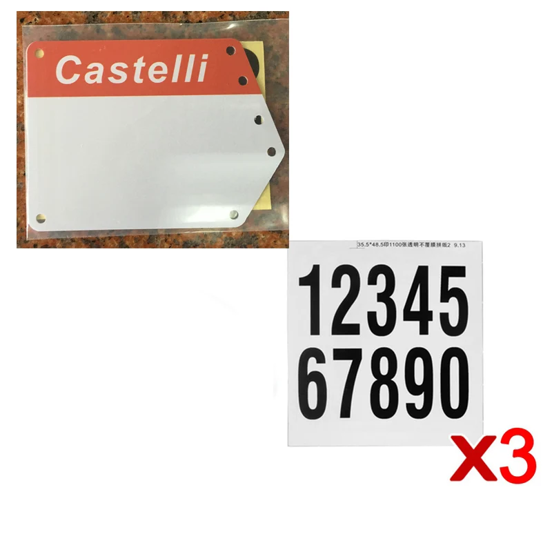 plate with Castelli Алюминиевый гоночный номерной знак крепление дорожный велосипедный Триатлон DIY пользовательская пластина Держатель карты Кронштейн подходит плоский аэро подседельный штырь Vittel наклейки - Цвет: plate with Castelli