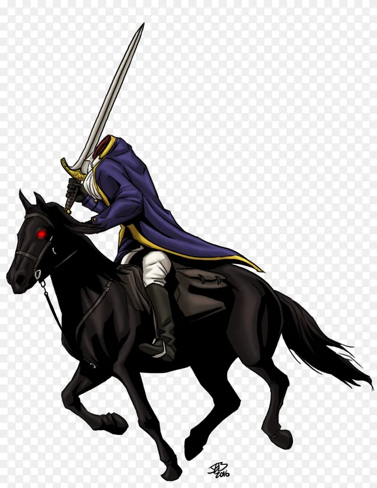 无头骑士画亡灵无头骑士