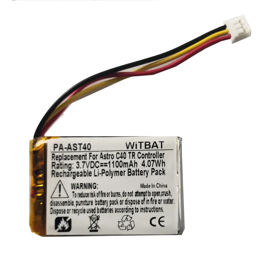 

ZHUJI 1100mAh Battery for Astro C40 TR handle controller