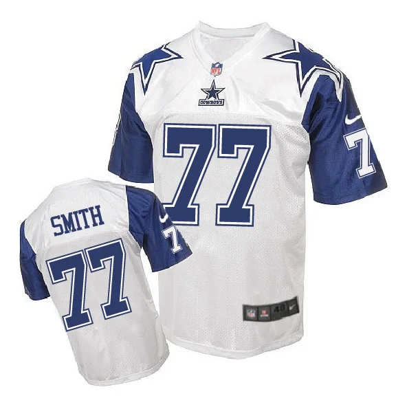 Stitiched, Dallas s, Tony Romo, Emmitt Smith, Sean Lee, Jason Witten, Dez Bryant, Ezekiel Elliott, Elite retro, blue Jersey - Цвет: Белый